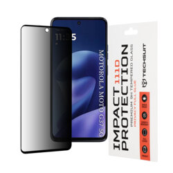 Folie sticla Motorola Moto G37 Techsuit 111D Privacy Full Glue, negru