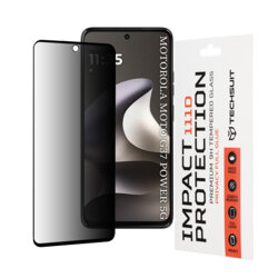 Folie sticla Motorola Moto G37 Power Techsuit 111D Privacy Full Glue, negru