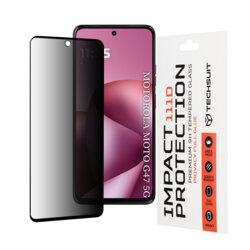 Folie sticla Motorola Moto G47 Techsuit 111D Privacy Full Glue, negru