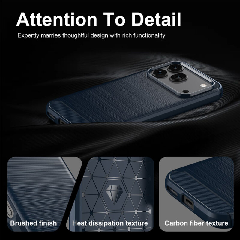 Husa Honor 600 Pro Techsuit Carbon Silicone, albastru