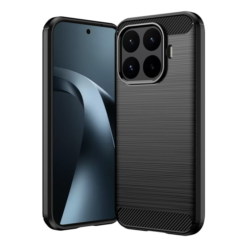 Husa Xiaomi 17T Techsuit Carbon Silicone, negru