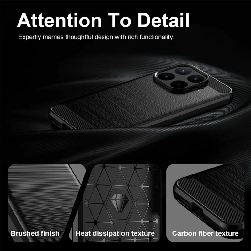 Husa Xiaomi 17T Pro Techsuit Carbon Silicone, negru