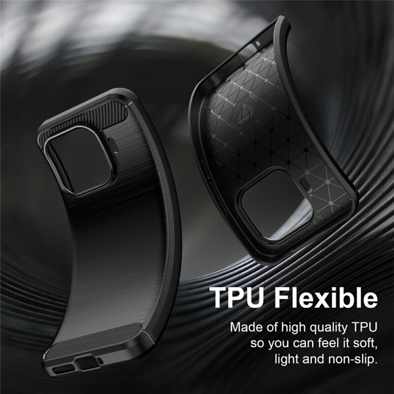 Husa Xiaomi 17T Pro Techsuit Carbon Silicone, negru