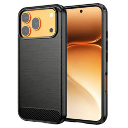 Husa Honor 600 Pro Techsuit Carbon Silicone, negru