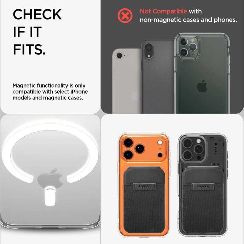 Portofel, suport birou MagSafe pentru telefon Spigen, S314-4