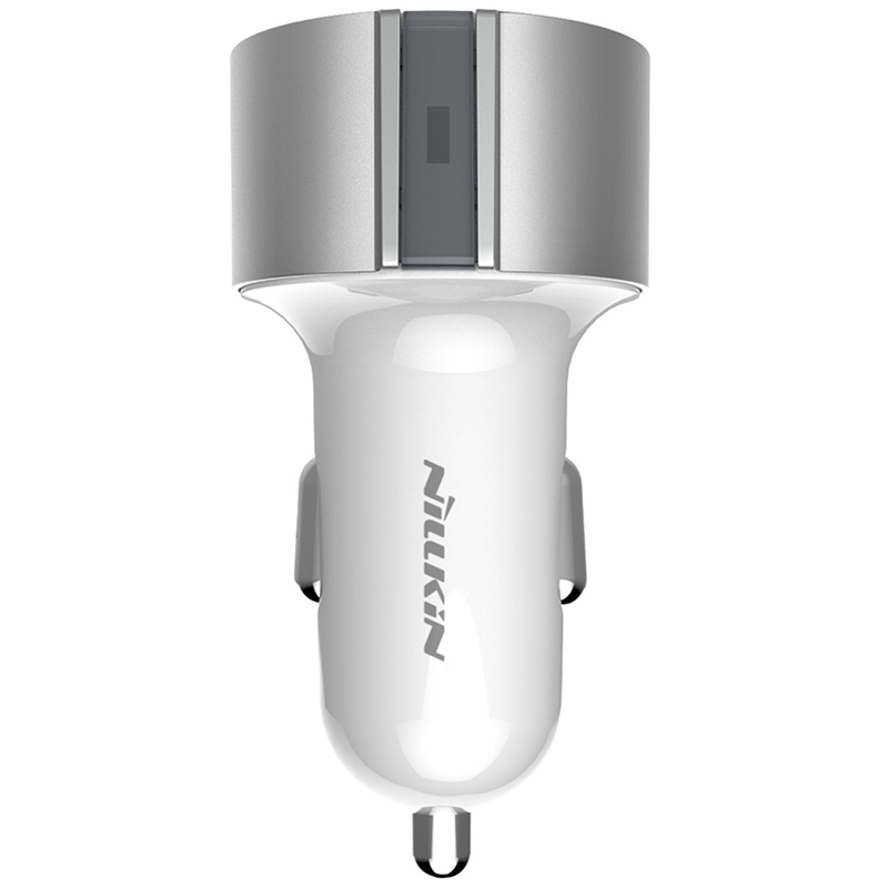 Incarcator Auto Nillkin Vigor 2XUSB 3.4A - Argintiu