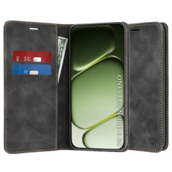 Husa piele OnePlus Nord 6 Techsuit Confy Cover, negru
