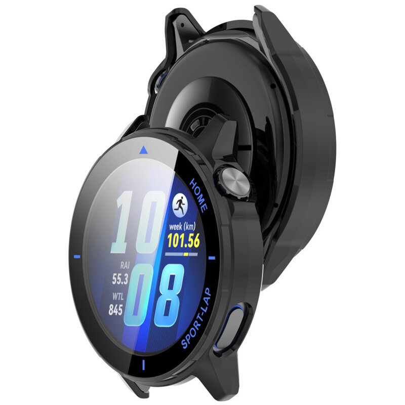 [Pachet 360°] Husa + folie Huawei Watch GT Runner 2 Techsuit Defense, negru