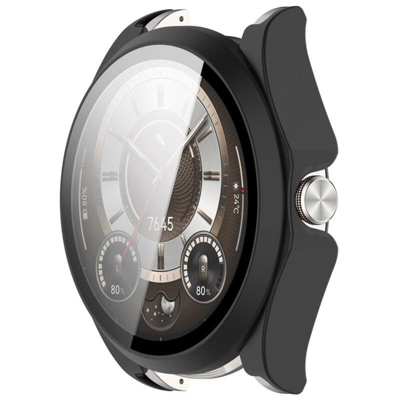 [Pachet 360°] Husa + folie Huawei Watch Buds 2 Techsuit Defense, negru