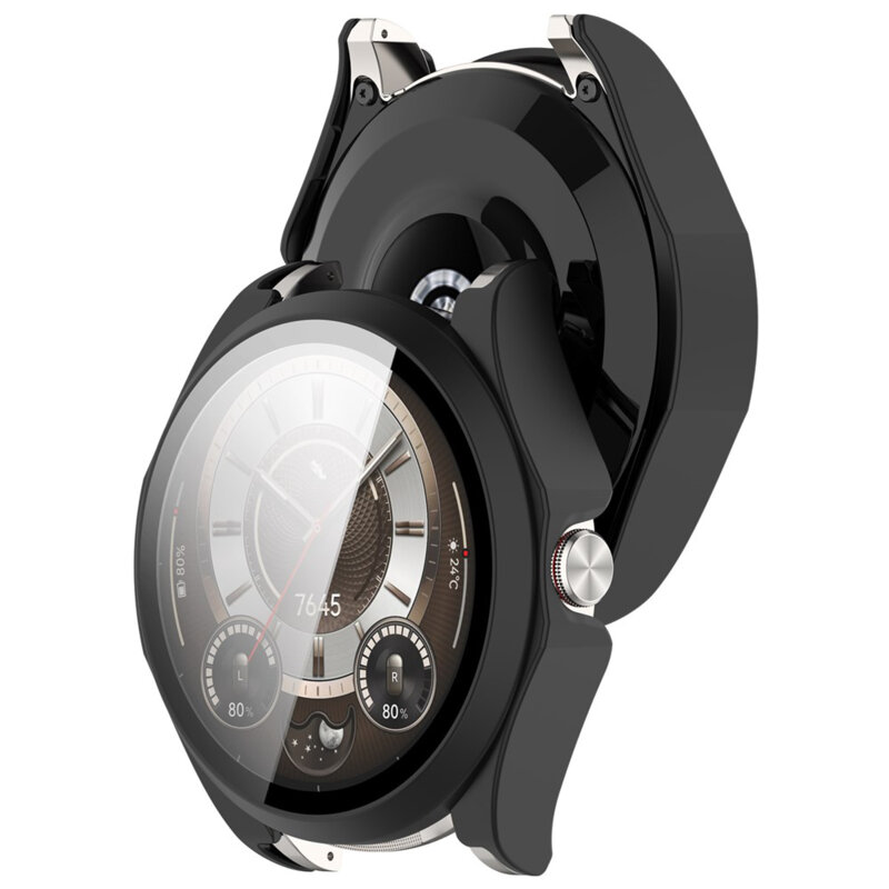 [Pachet 360°] Husa + folie Huawei Watch Buds 2 Techsuit Defense, negru
