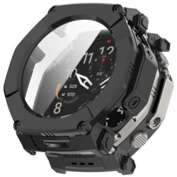 [Pachet 360°] Husa + folie Amazfit T-Rex Ultra 2 Techsuit Defense, negru