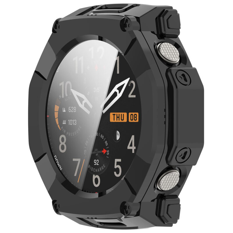 [Pachet 360°] Husa + folie Amazfit T-Rex Ultra 2 Techsuit Defense, negru