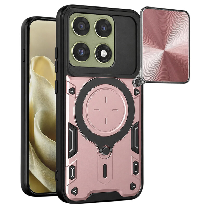 Husa Motorola Edge 70 Pro Techsuit CamGuard Pro, roz auriu