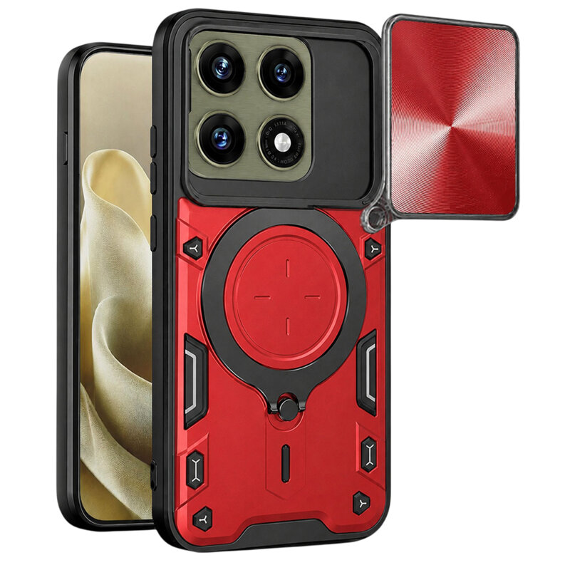 Husa Motorola Edge 70 Pro Techsuit CamGuard Pro, rosu