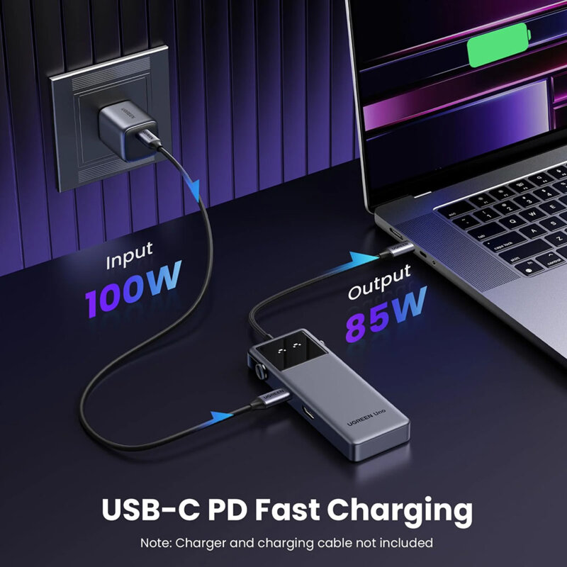 Docking station, hub USB, Type-C, HDMI Ugreen, 20W, 75177