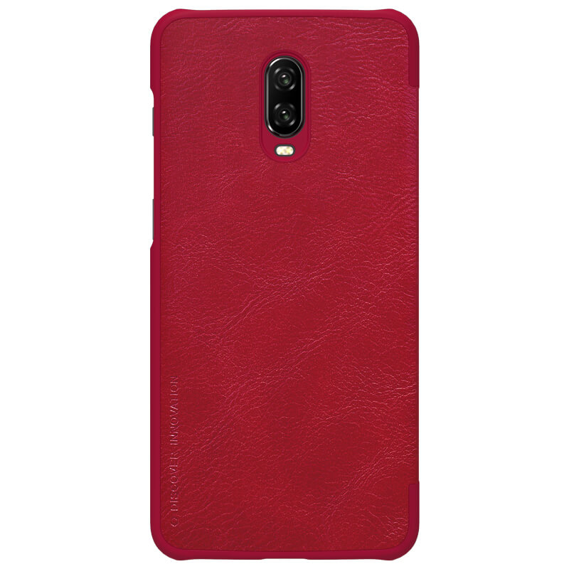 Husa OnePlus 6T Flip Nillkin QIN Rosu