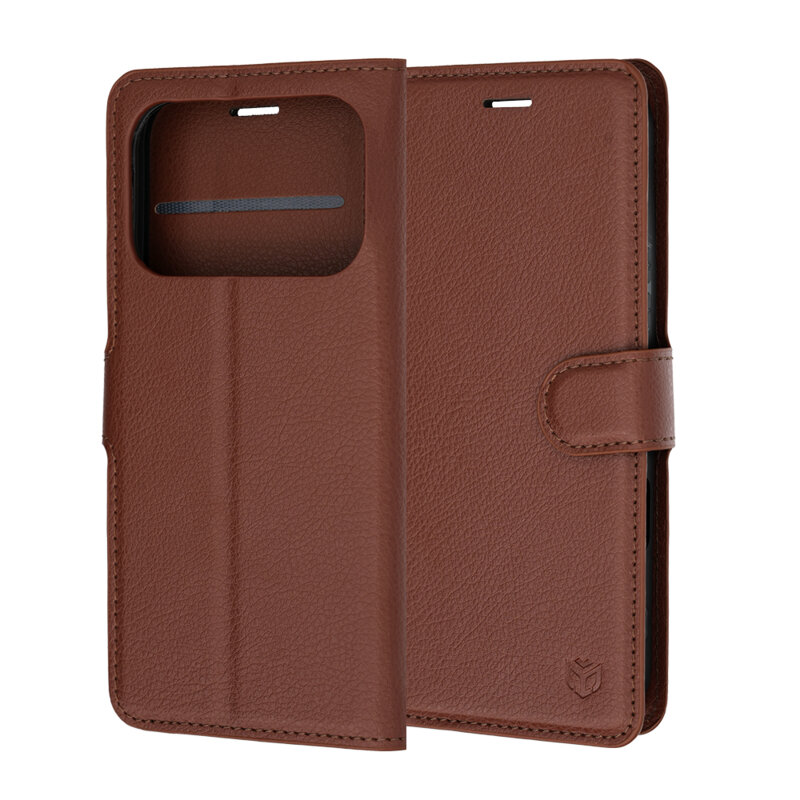 Husa Honor 600 Pro Techsuit Leather Folio, maro