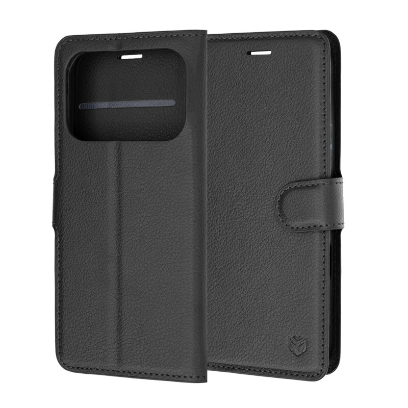 Husa Honor 600 Techsuit Leather Folio, negru