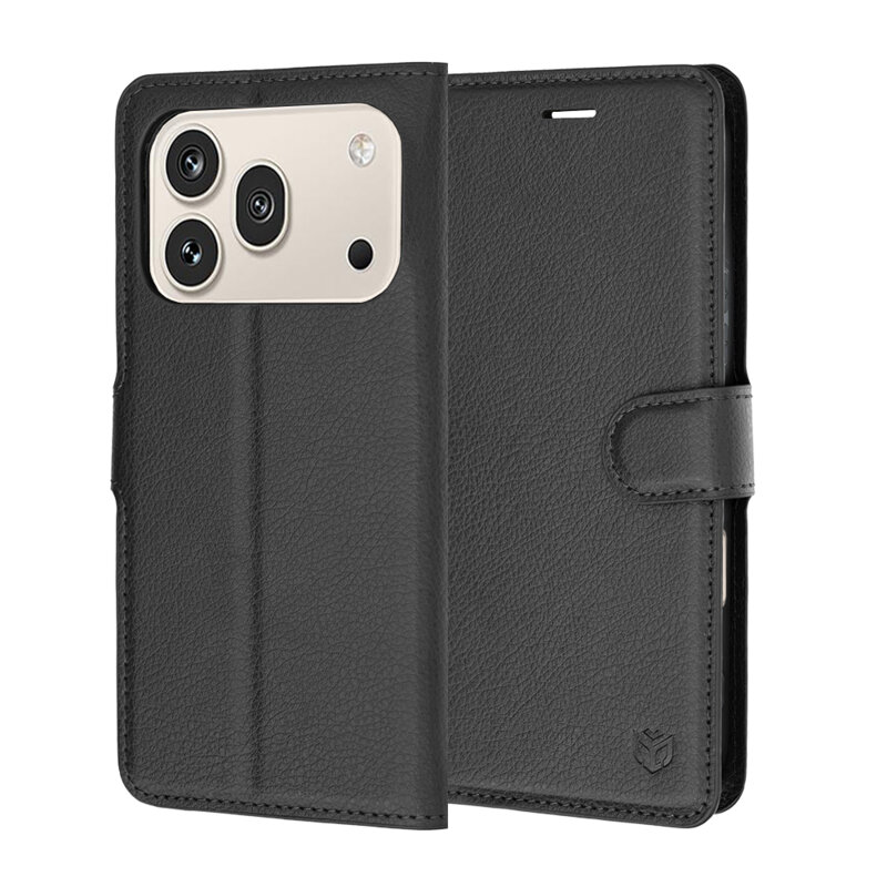 Husa Honor 600 Pro Techsuit Leather Folio, negru