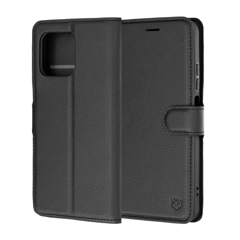 Husa Motorola Moto G47 Techsuit Leather Folio, negru