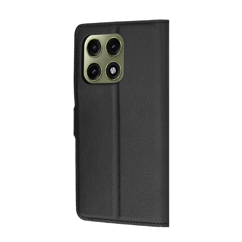 Husa Motorola Edge 70 Pro Techsuit Leather Folio, negru
