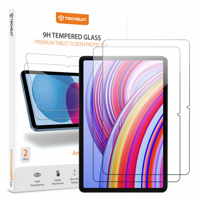 [Pachet 2x] Folie sticla Xiaomi Redmi Pad Pro Techsuit ArmorGlass CrystalHD, transparenta