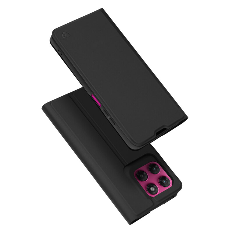 Husa Motorola Moto G47 Techsuit Magskin Book, negru
