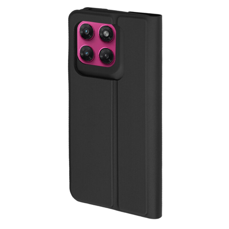 Husa Motorola Moto G47 Techsuit Magskin Book, negru