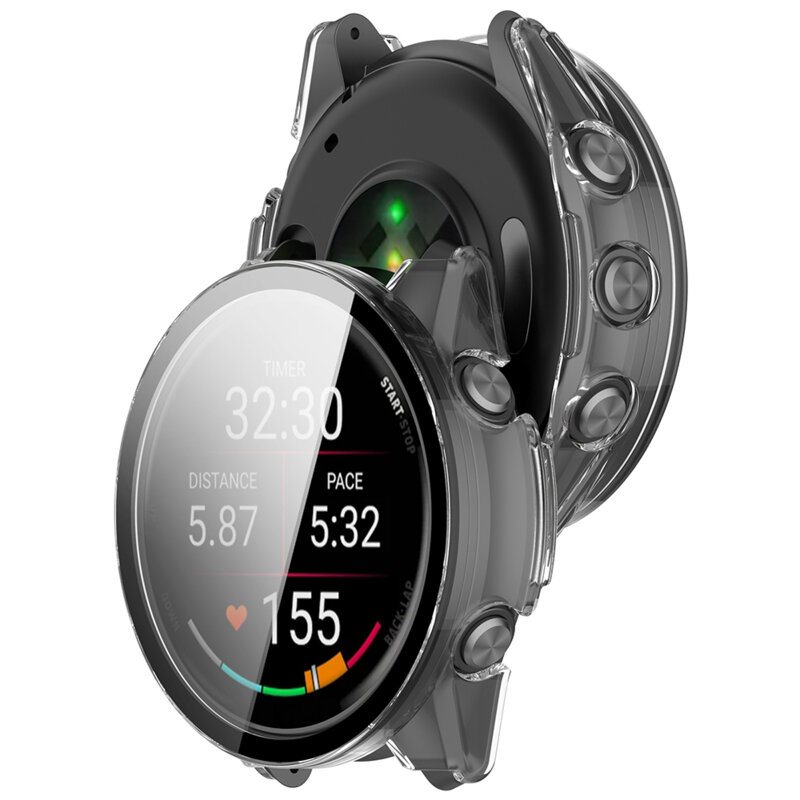 [Pachet 360°] Husa + folie Garmin Forerunner 170 Techsuit Defense, transparenta