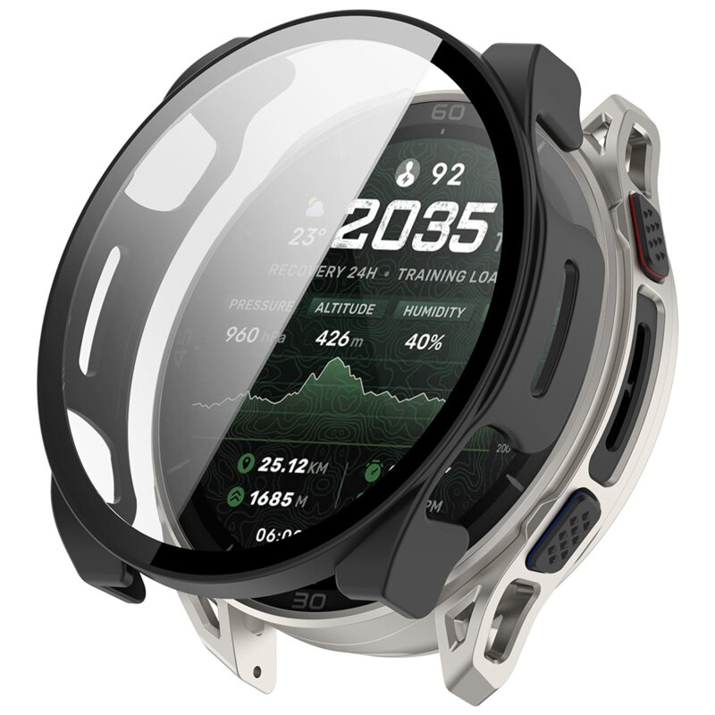 [Pachet 360°] Husa + folie Amazfit Cheetah 2 Ultra Techsuit Defense, negru