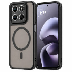 Husa Motorola Moto G67 Techsuit HaloFrost II MagSafe, negru