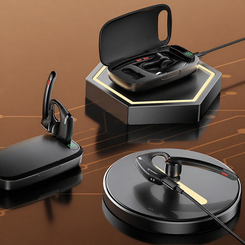 Casca Bluetooth Noise Cancelling Techsuit SoundForce Pro G10, negru