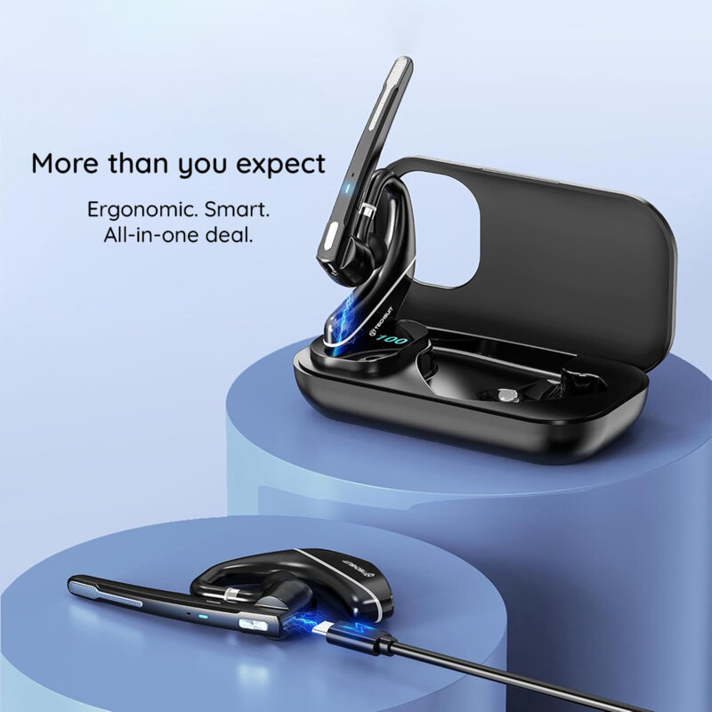 Casca Bluetooth 5.3. Dual-mic Techsuit Hearyo A6L, 1000mAh