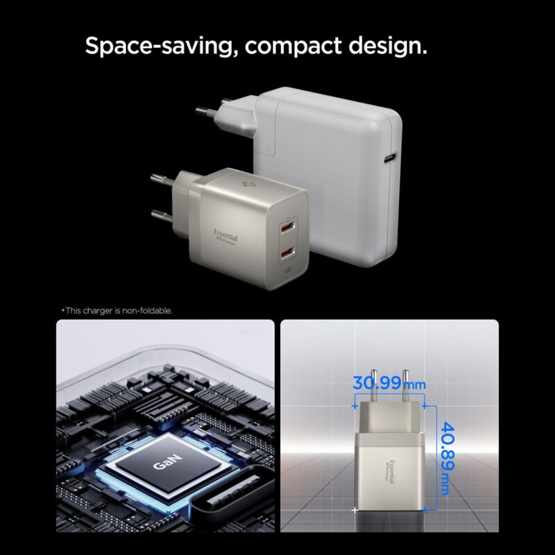 Incarcator Type-C Fast Charging, 47W Spigen, natural titanium, EE472EU