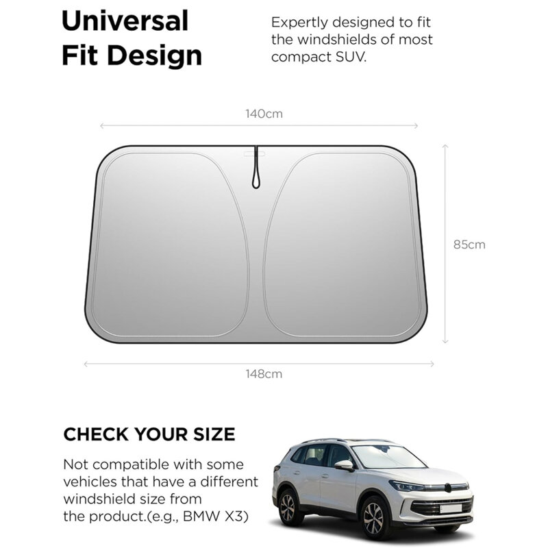 Parasolar universal pentru parbriz Spigen, 148x85cm, ACP11460