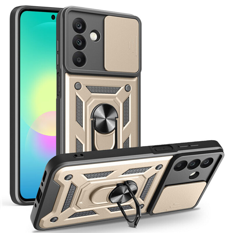 Husa Samsung Galaxy A27 5G protectie camera Techsuit CamShield Series, auriu
