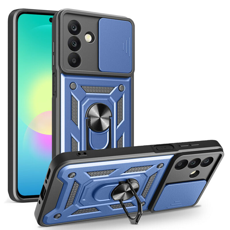 Husa Samsung Galaxy A27 5G protectie camera Techsuit CamShield Series, albastru