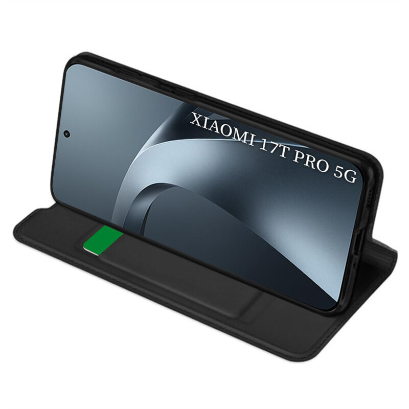 Husa Xiaomi 17T Pro Techsuit Magskin Book, negru