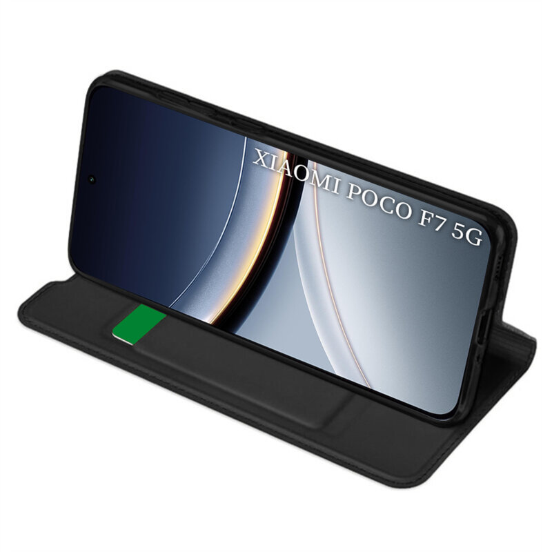 Husa Xiaomi Poco F7 Techsuit Magskin Book, negru