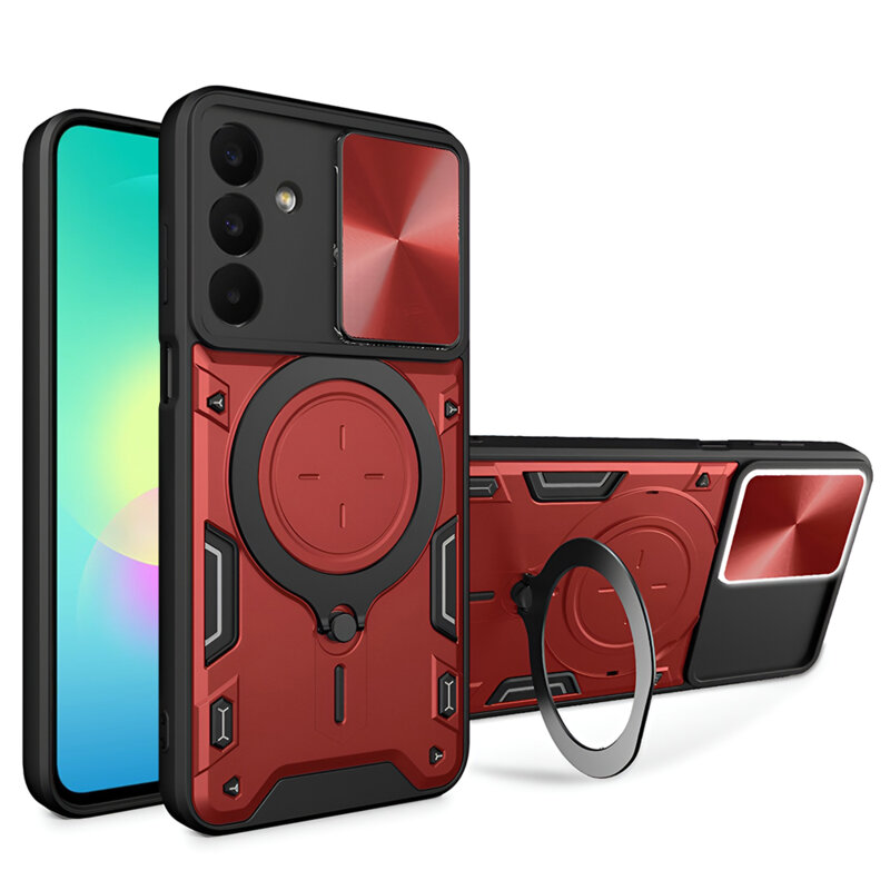 Husa Samsung Galaxy A27 5G Techsuit CamGuard Pro, rosu