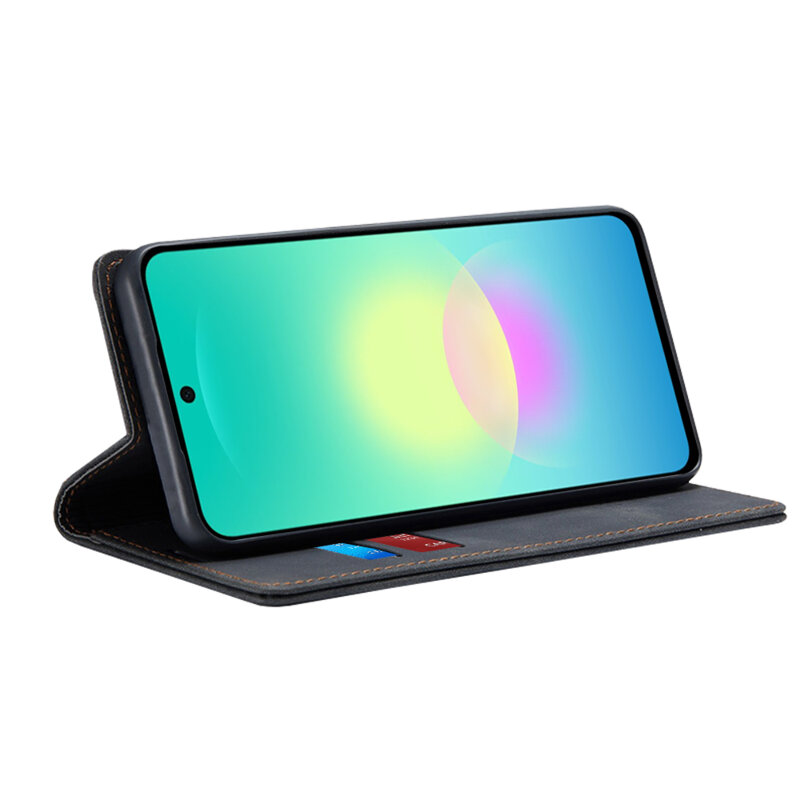Husa piele Samsung Galaxy A27 5G Techsuit Confy Cover, negru