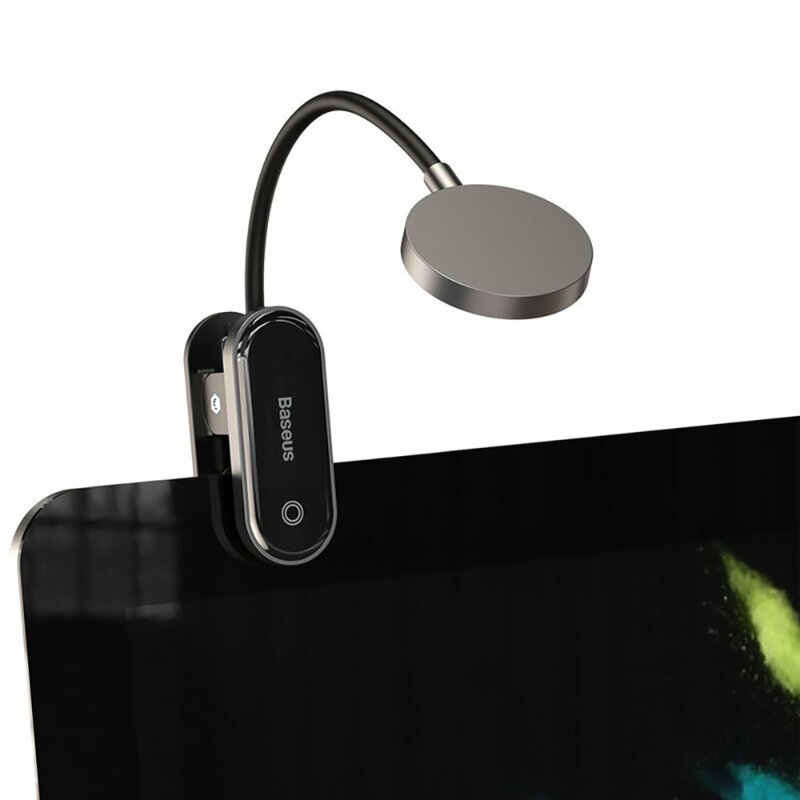 Veioza, lampa pentru birou cu clips Baseus DGRAD-0G, gri