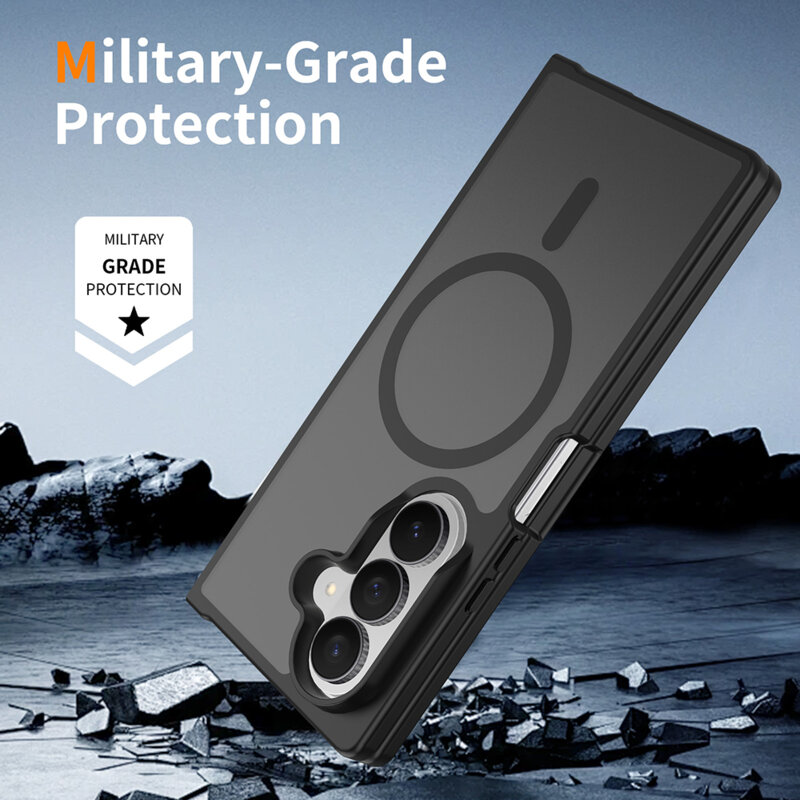 Husa Samsung Galaxy Z Fold8 Ultra Techsuit PureFrost MagSafe, negru frost