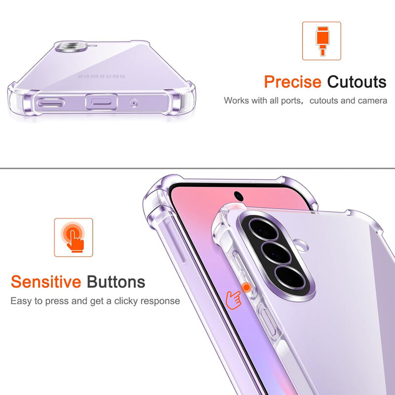 Husa Samsung Galaxy A27 5G Techsuit Shockproof Clear Silicone, transparenta