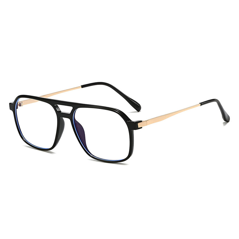 Ochelari antireflex unisex Techsuit, negru/auriu, 83092