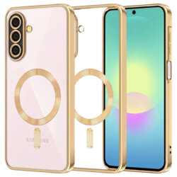 Husa premium Samsung Galaxy A27 5G Techsuit Luxury Crystal MagSafe, auriu
