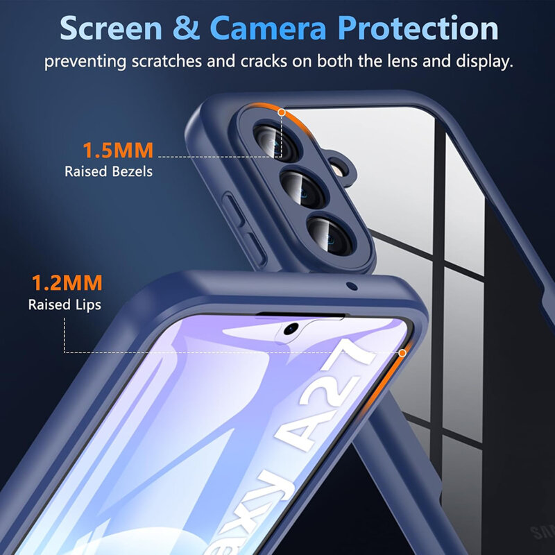 Husa 360° Samsung Galaxy A27 5G Techsuit ColorVerse, albastru