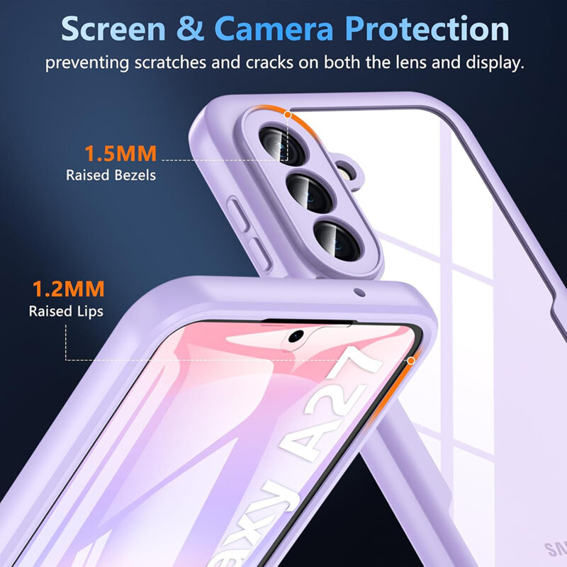 Husa 360° Samsung Galaxy A27 5G Techsuit ColorVerse, roz