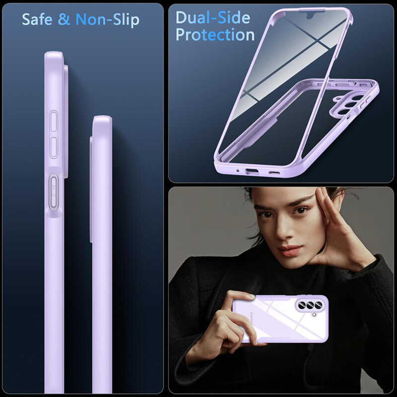 Husa 360° Samsung Galaxy A27 5G Techsuit ColorVerse, roz