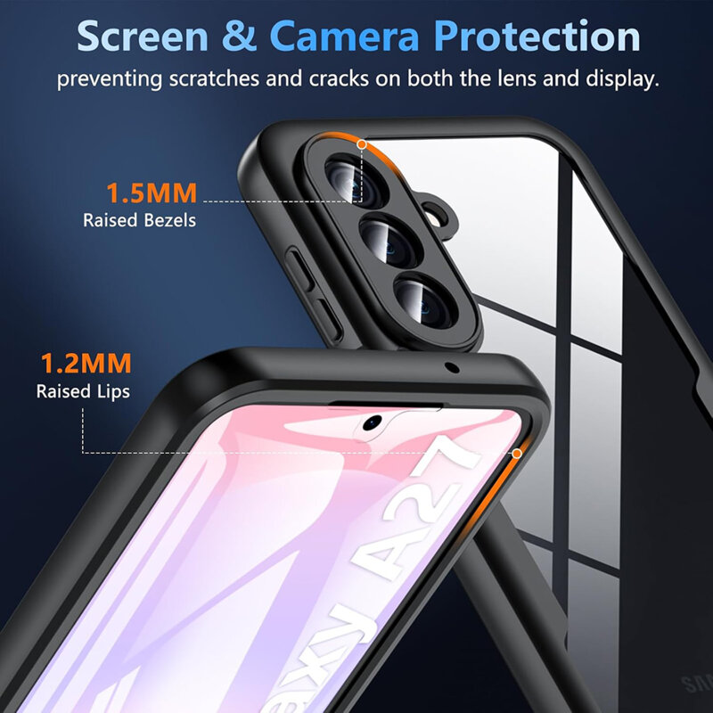 Husa 360° Samsung Galaxy A27 5G Techsuit ColorVerse, negru
